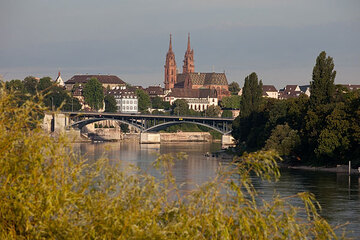 Basel-Stadt Staat - Wettsteinbrücke und Münster