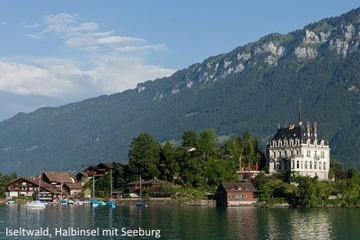 Bern Kultur - Iseltwald; Halbinsel mit Seeburg