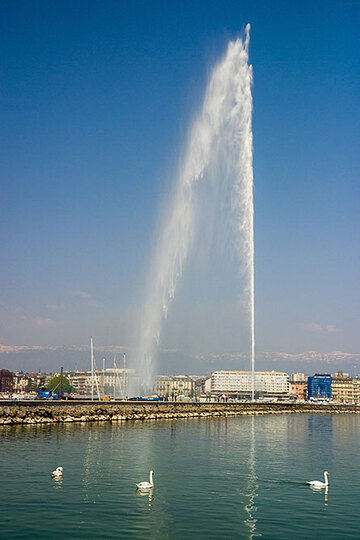 Genf Gastronomie - Jet d'eau in Genf
