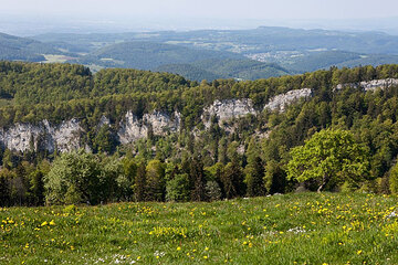 Solothurn Wandern - Ausblick vom Vogelberg auf Passwang