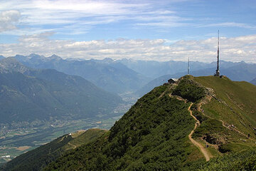 Tessin Wandern - Blick vom Monte Tamaro