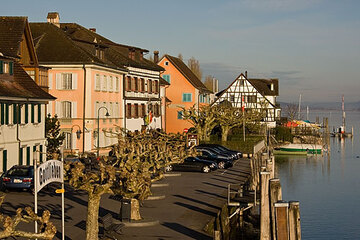 Thurgau Topografie - Schiffsteg in Gottlieben